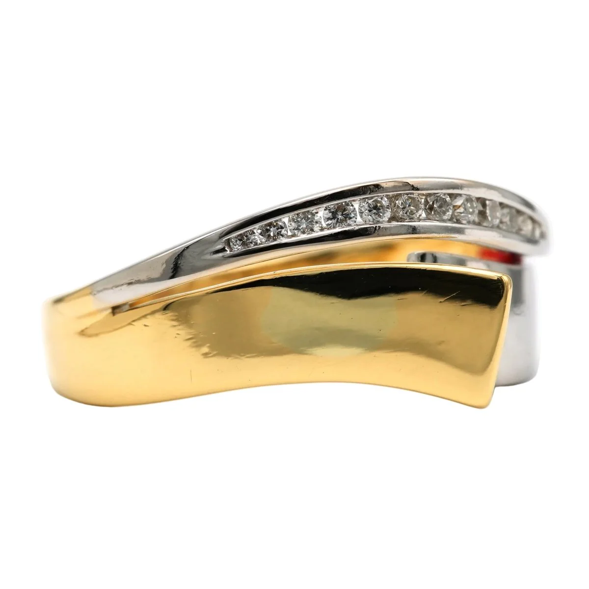 Bague en or blanc, or jaune et diamants - Image 6