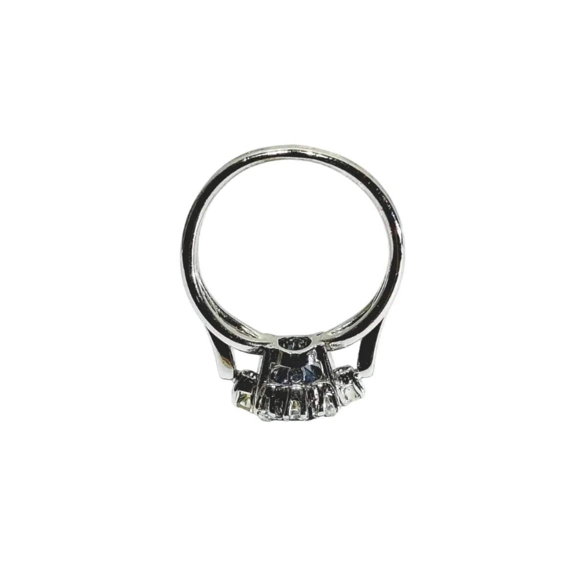 Bague en or blanc, saphir et diamants - Image 10