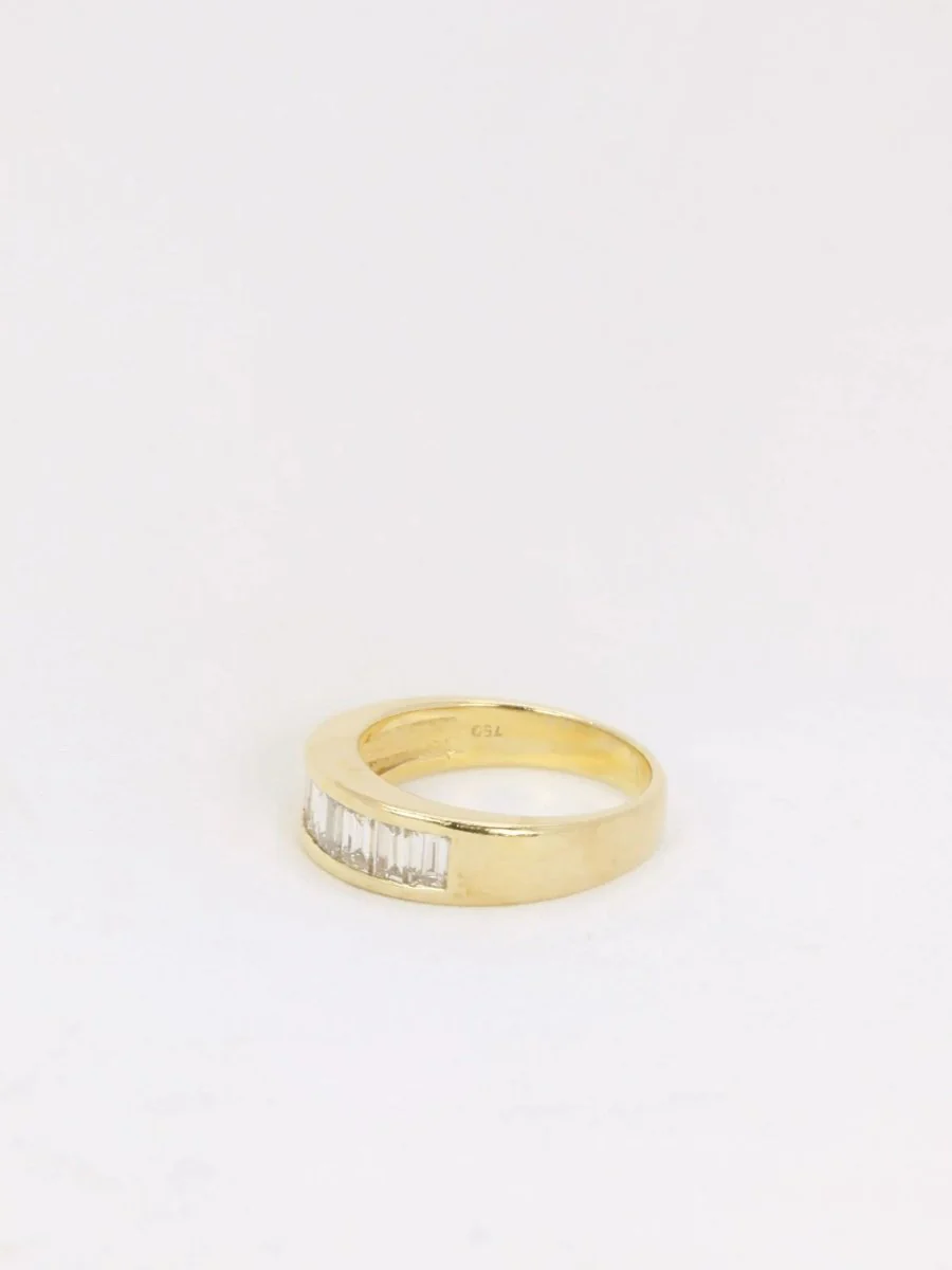 Bague en or et diamants taille baguette 1,2 ct - Image 3