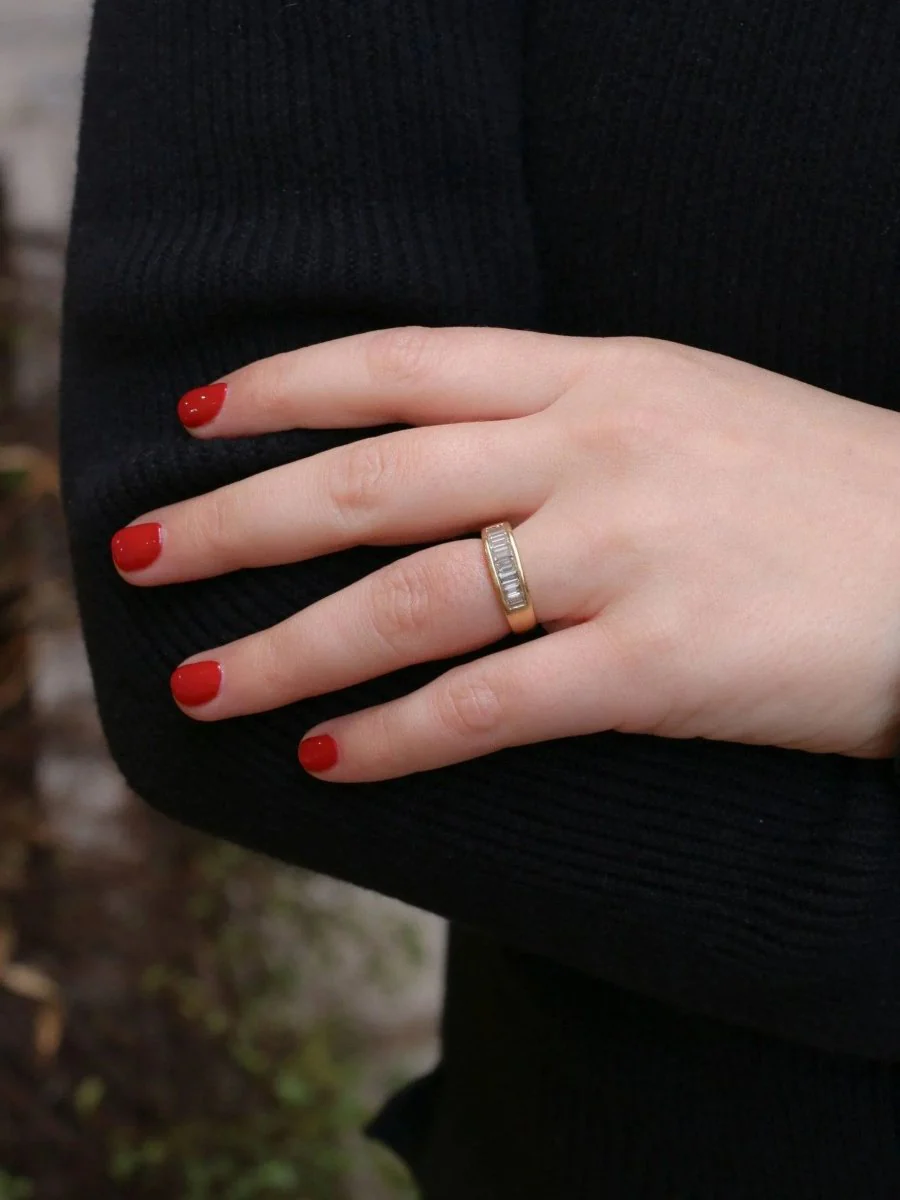 Bague en or et diamants taille baguette 1,2 ct - Image 8