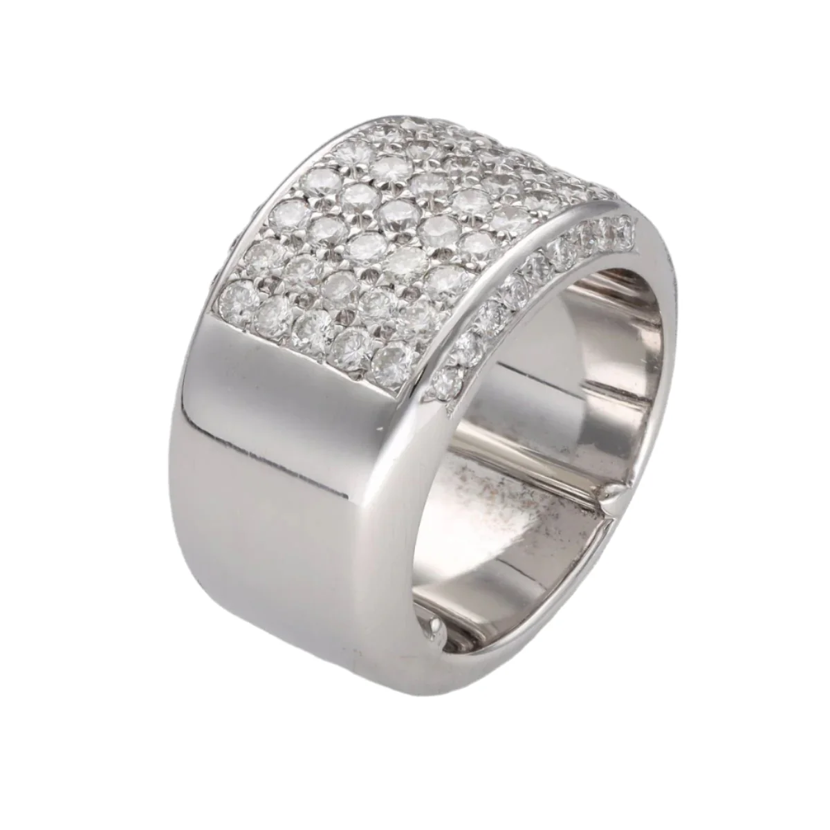 Bague en or blanc et diamants - Image 3