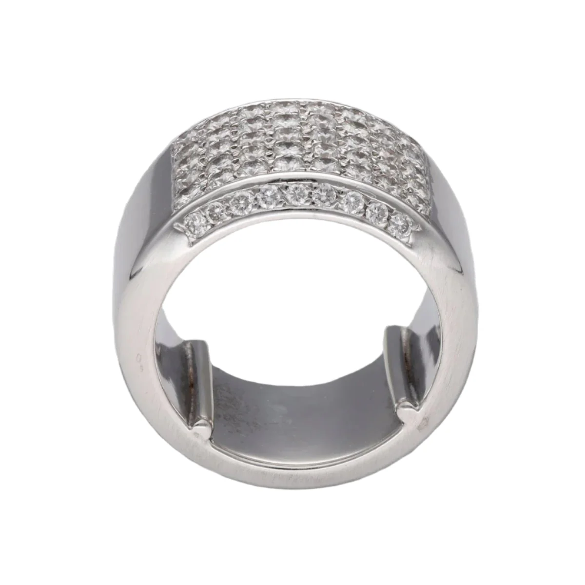 Bague en or blanc et diamants - Image 4