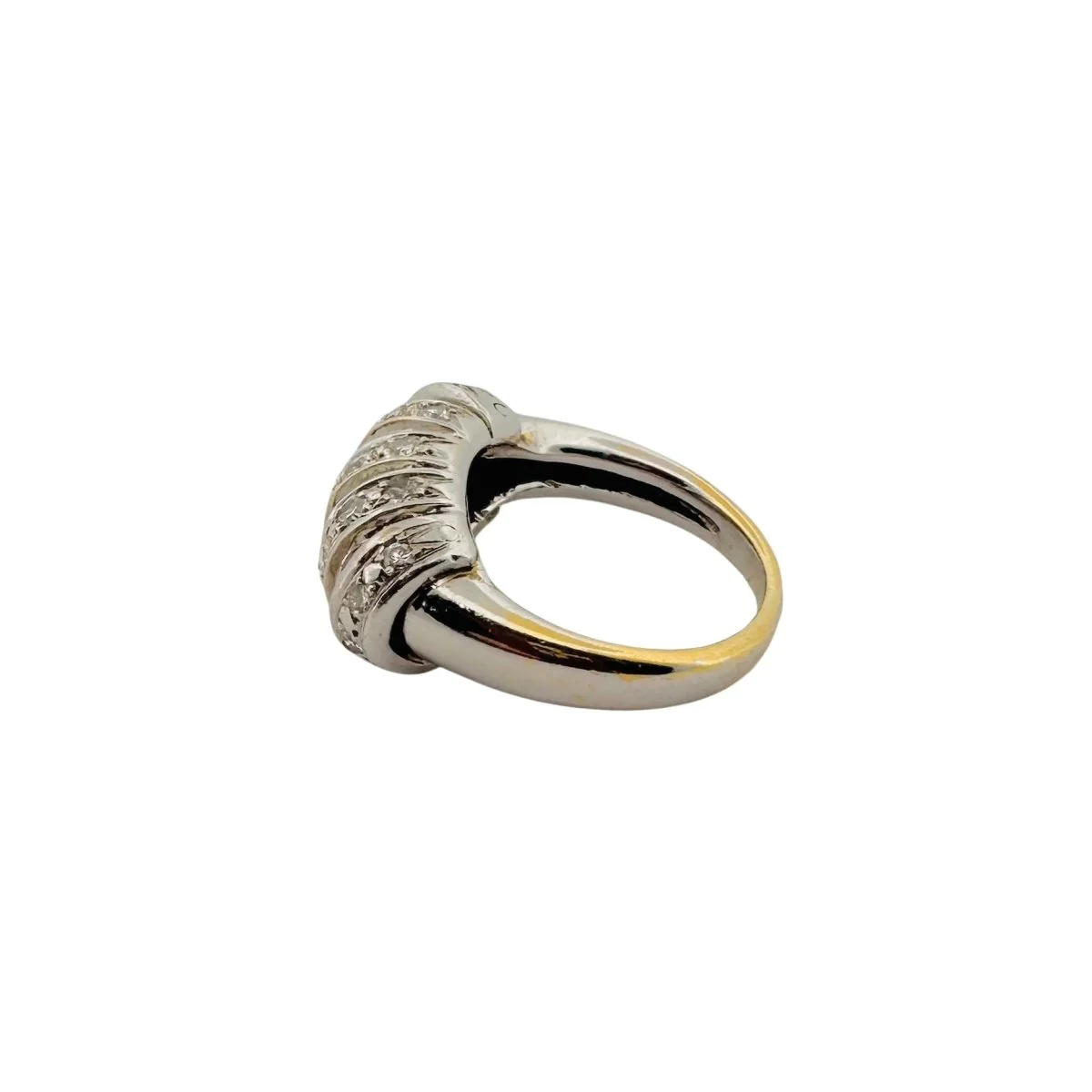 Bague en or blanc et diamants - Image 2