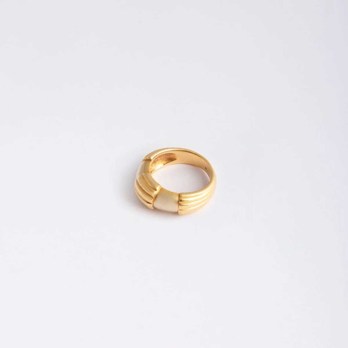 Bague Jonc HERMÈS en or jaune - Image 2