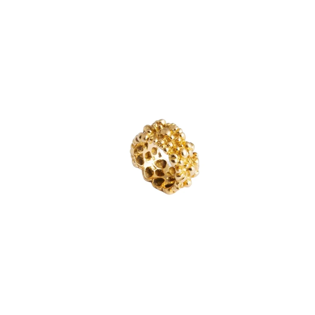 Bague "Boules Rocaille" en or jaune - Image 2