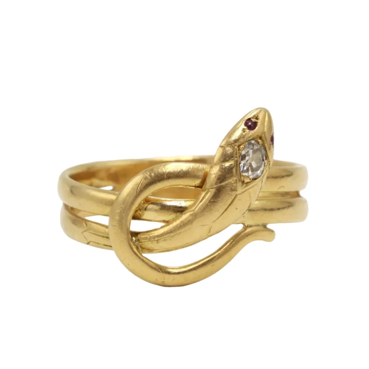Bague en or jaune et diamant