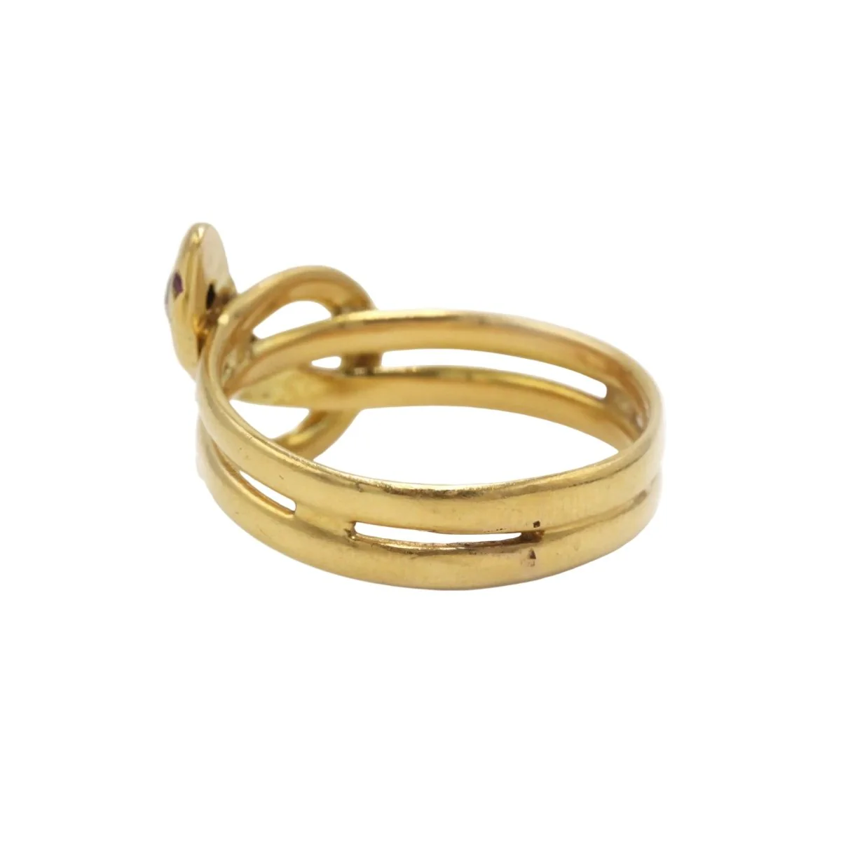 Bague en or jaune et diamant - Image 4