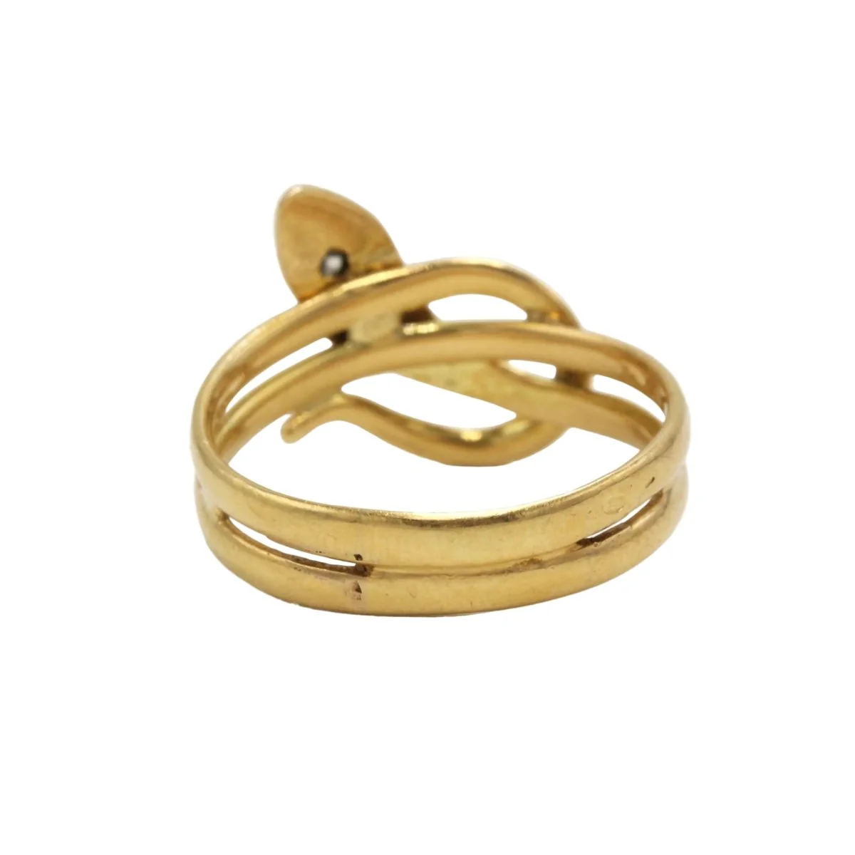 Bague en or jaune et diamant - Image 5