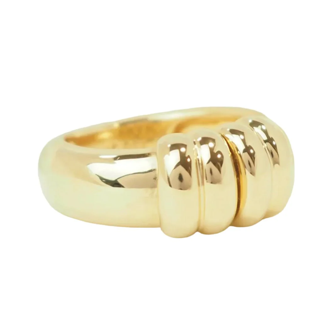 Bague en or jaune et diamant - Image 4