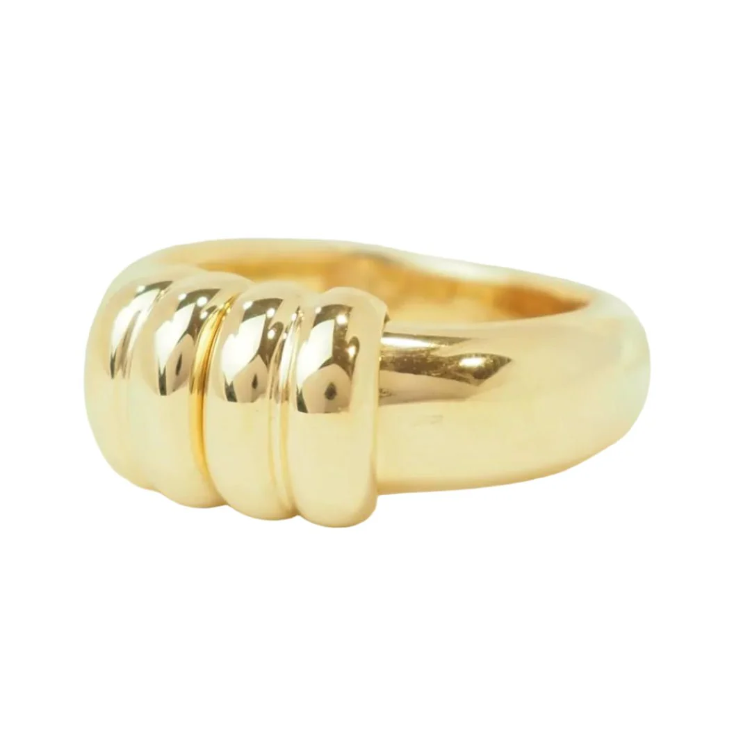 Bague en or jaune et diamant - Image 6