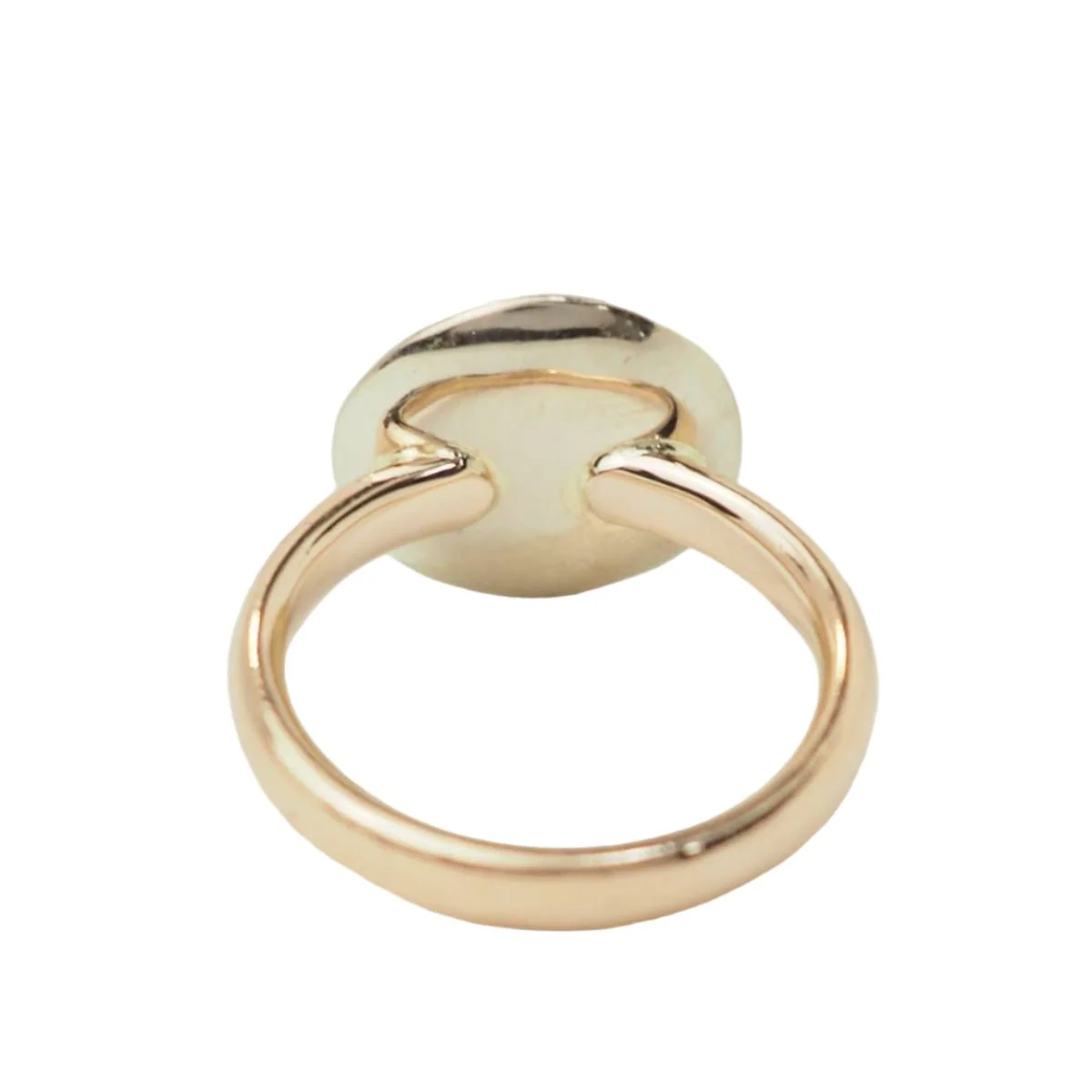 Bague Solitaire en or jaune et diamants - Image 3