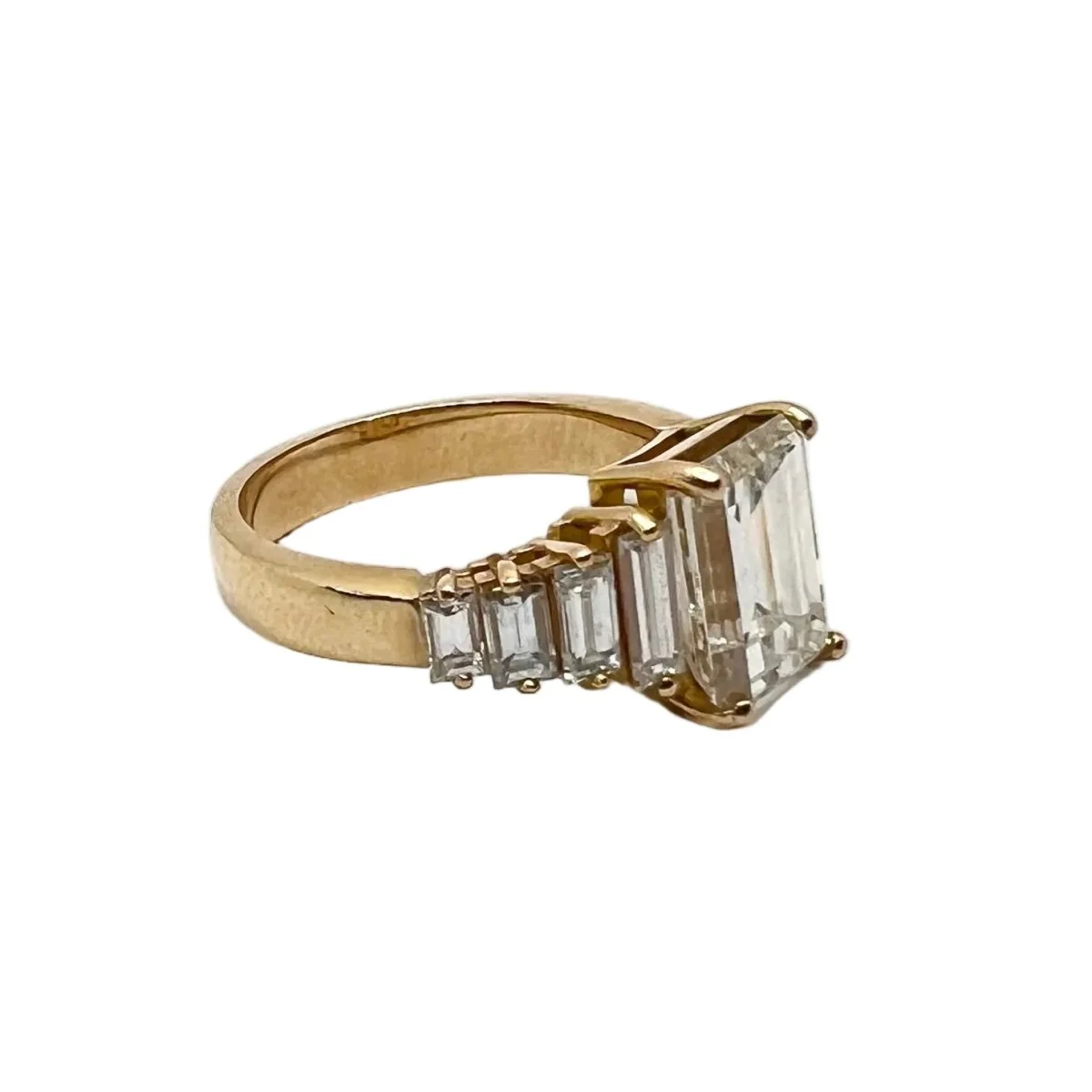 Bague en or jaune et diamants - Image 6