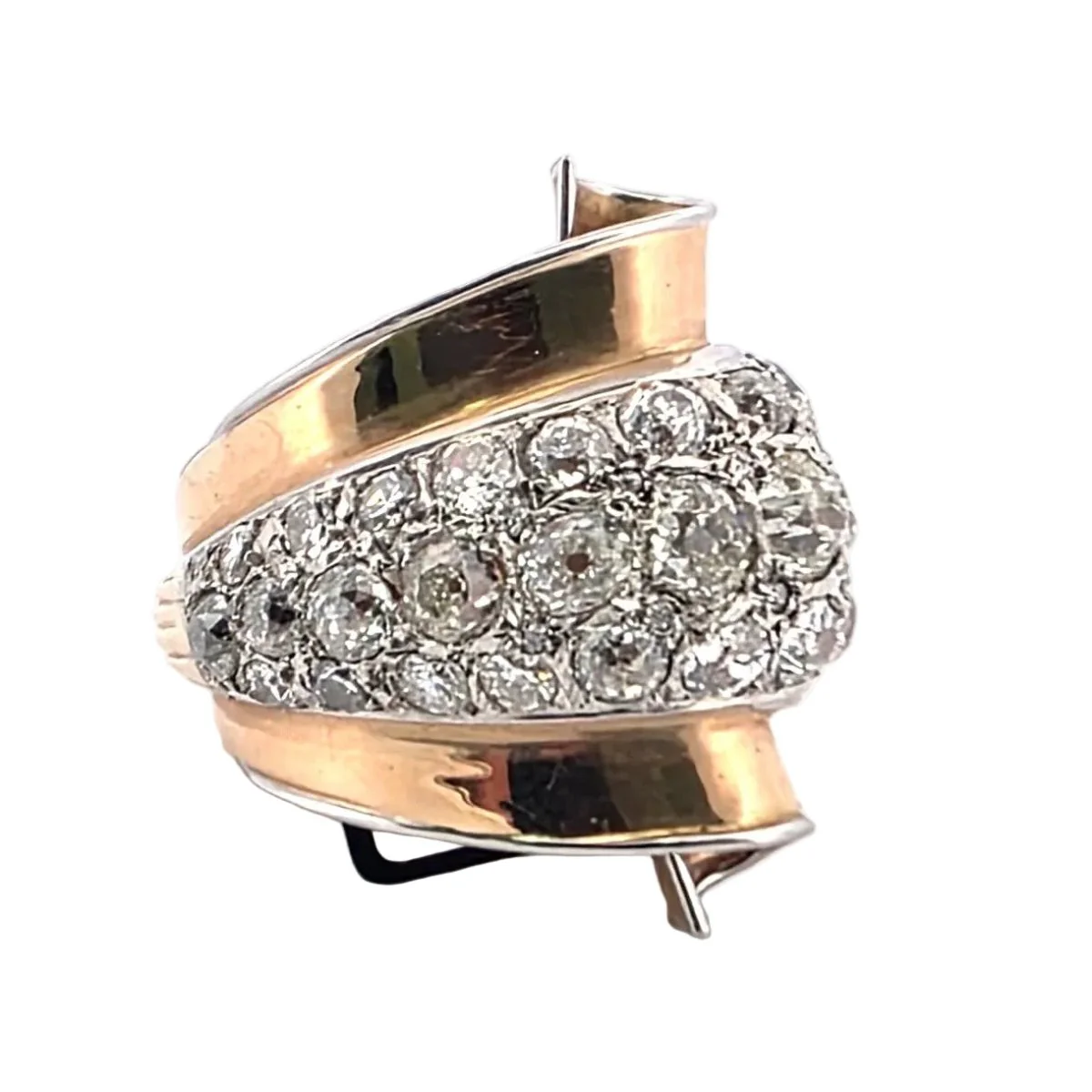 Bague en or jaune et diamants - Image 10