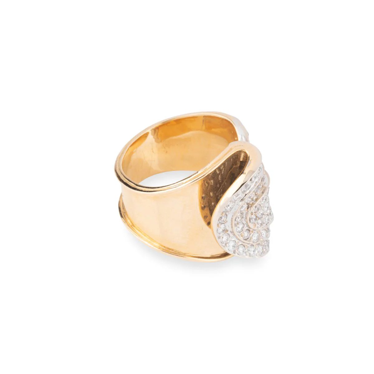 Bague en or jaune et diamants - Image 4