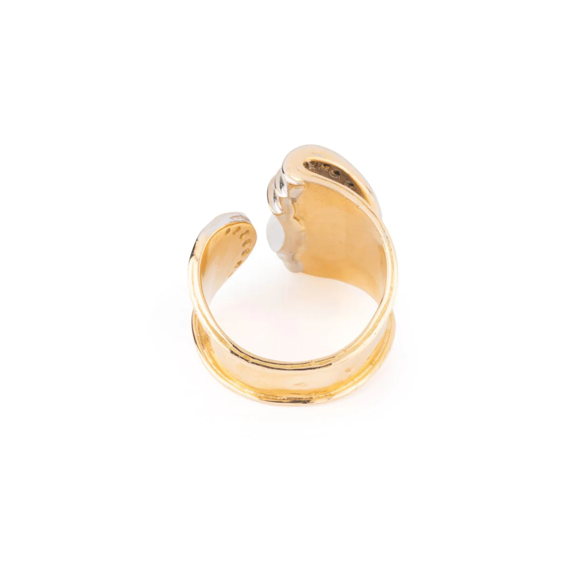 Bague en or jaune et diamants - Image 5
