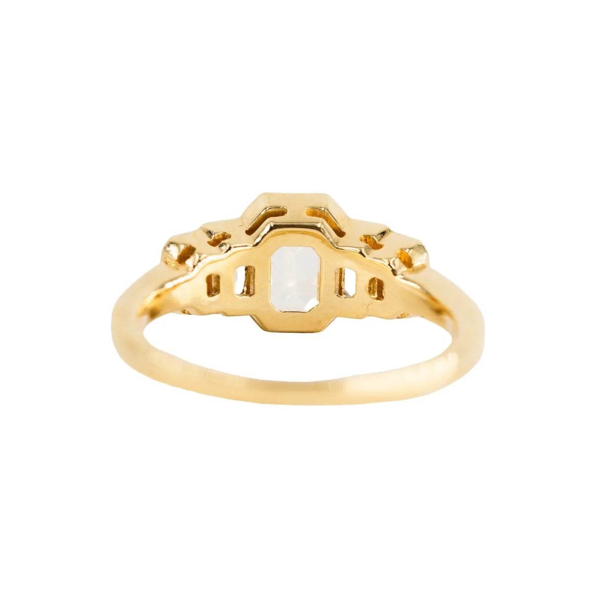 Bague en or jaune et diamants - Image 4