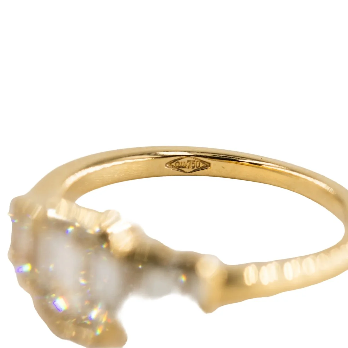 Bague en or jaune et diamants - Image 5