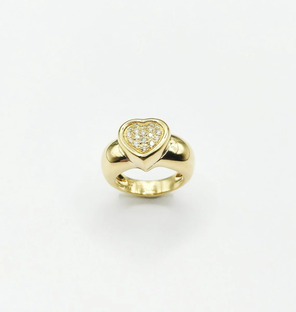 Bague PIAGET "Cœur" en or jaune et diamants - Image 4