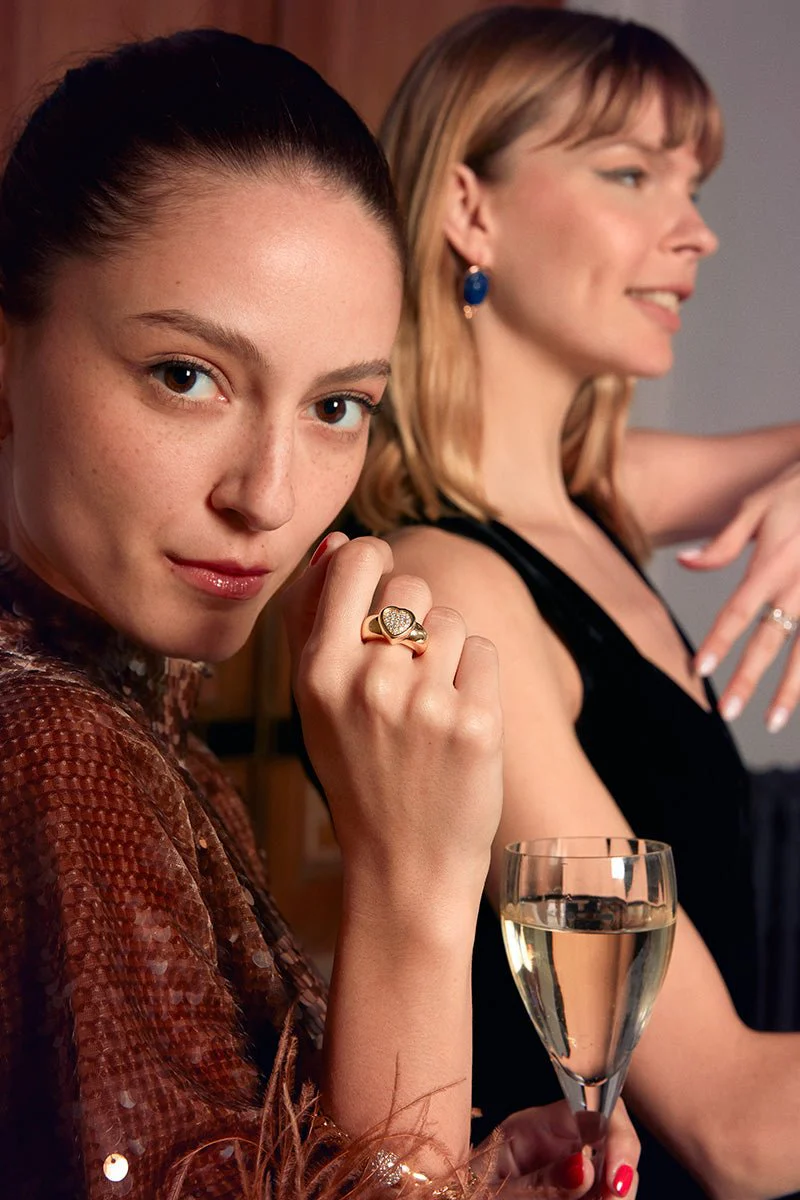 Bague PIAGET "Cœur" en or jaune et diamants - Image 7