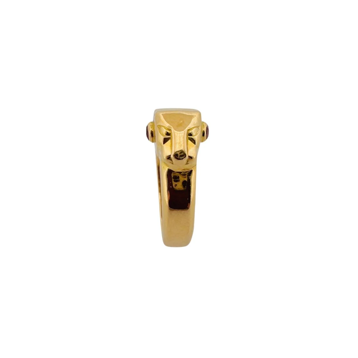 Bague "Animal" en or jaune et rubis - Image 2