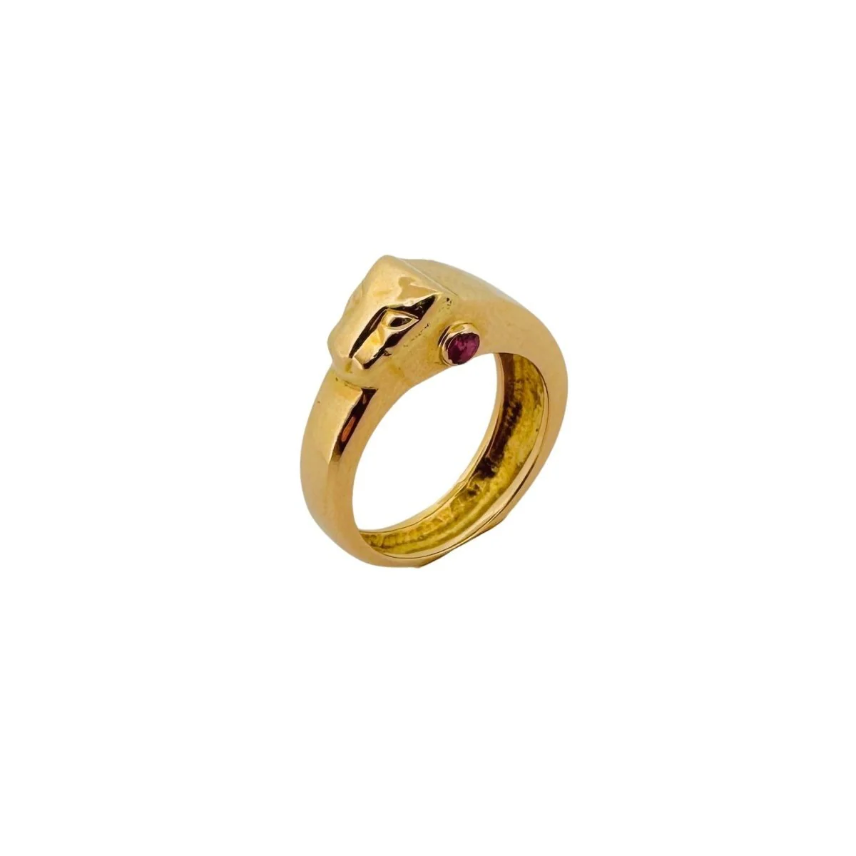 Bague "Animal" en or jaune et rubis - Image 3