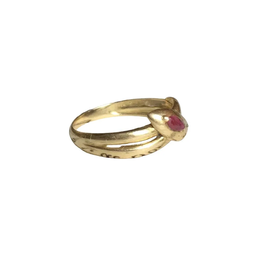 Bague en or jaune et rubis - Image 8