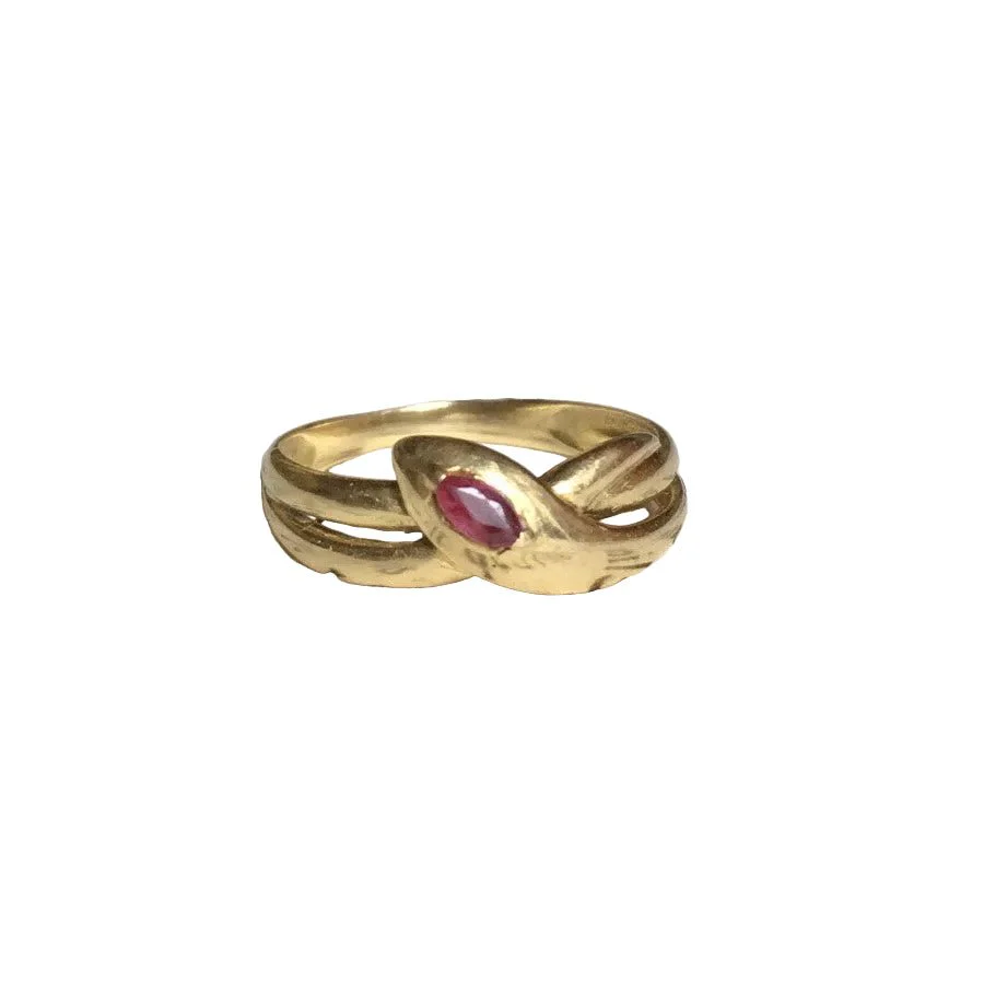 Bague en or jaune et rubis - Image 9