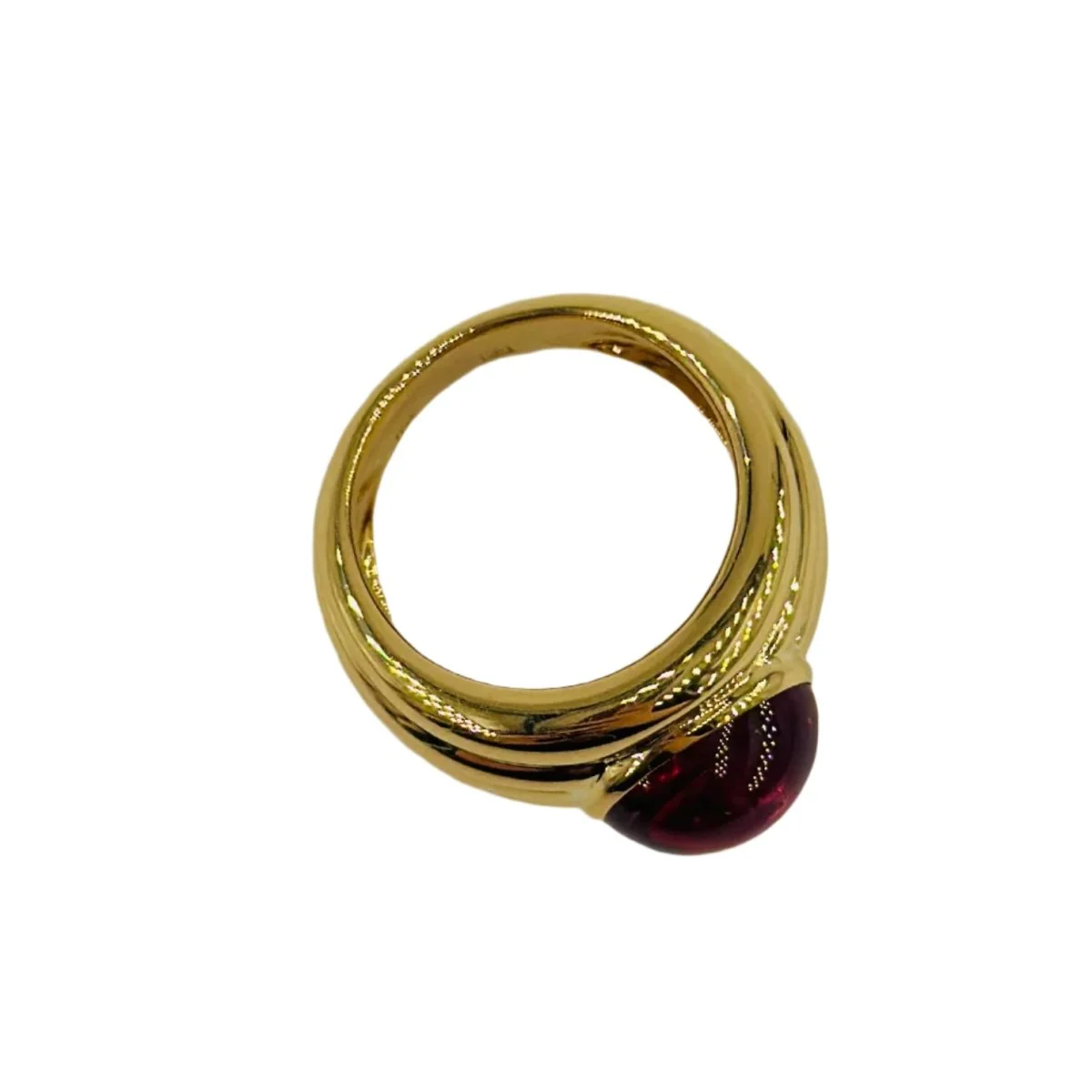 Bague en or jaune et tourmaline rose - Image 4