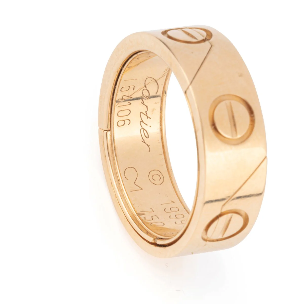 Bague Alliance CARTIER "Love" en or jaune - Image 2