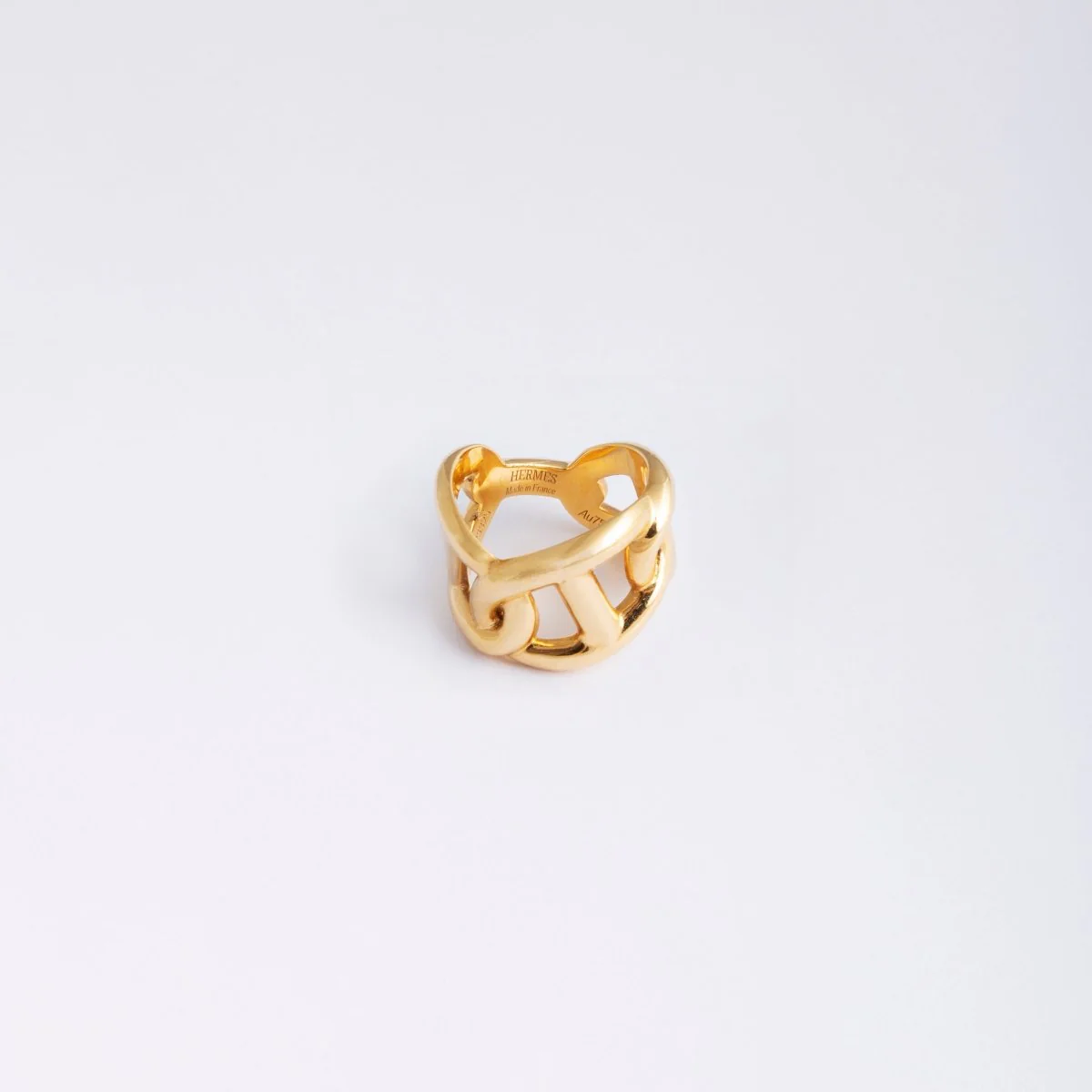 Bague HERMES "Enchainée" en or jaune - Image 3