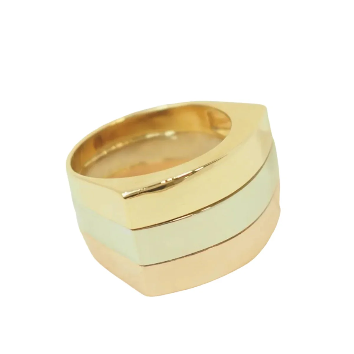 Bague en or jaune, or rose, et or blanc - Image 3