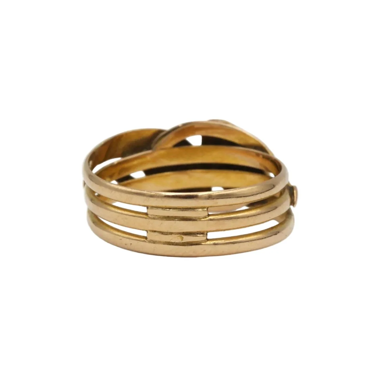 Bague en or jaune, rubis et saphir - Image 5