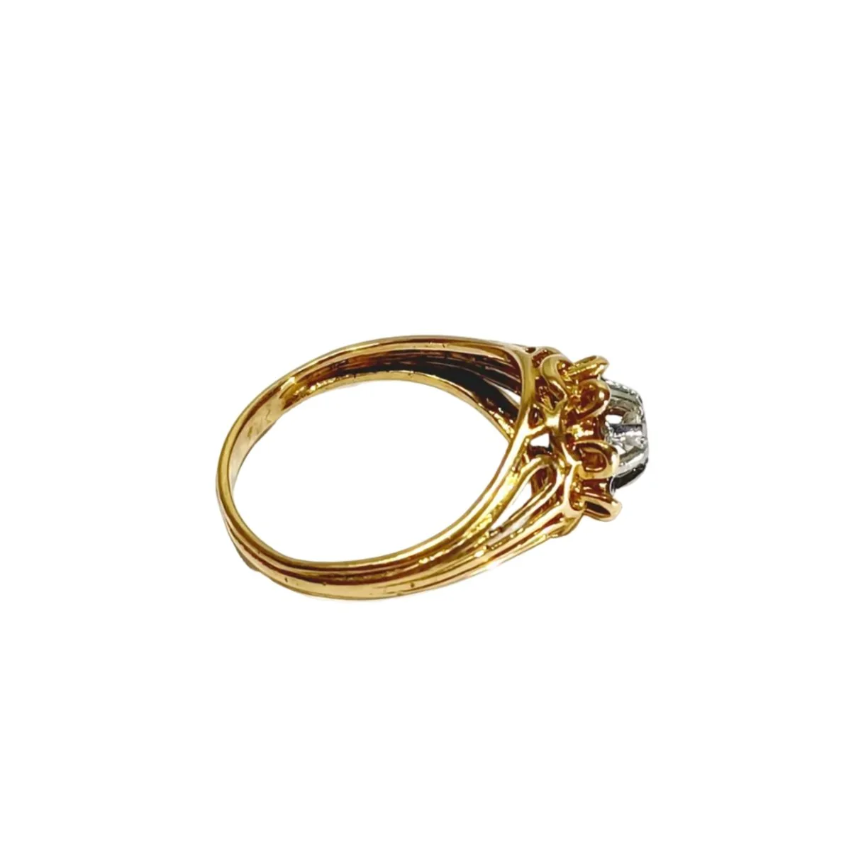 Bague en or rose et diamants - Image 6
