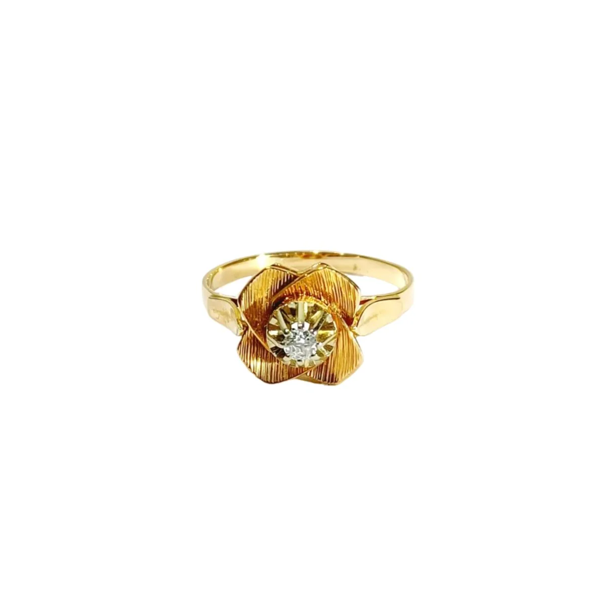 Bague en or rose et diamants - Image 12