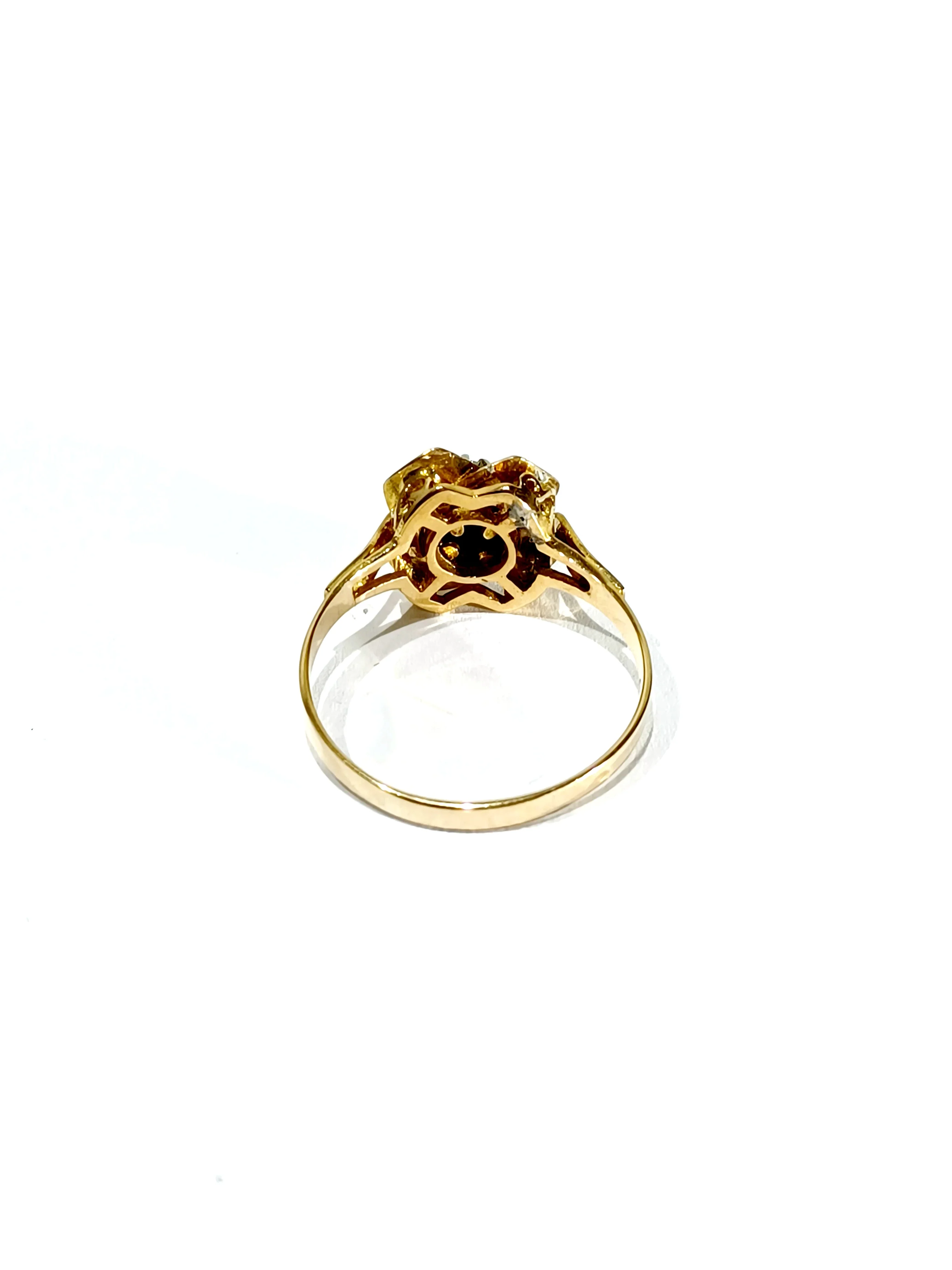 Bague en or rose et diamants - Image 5