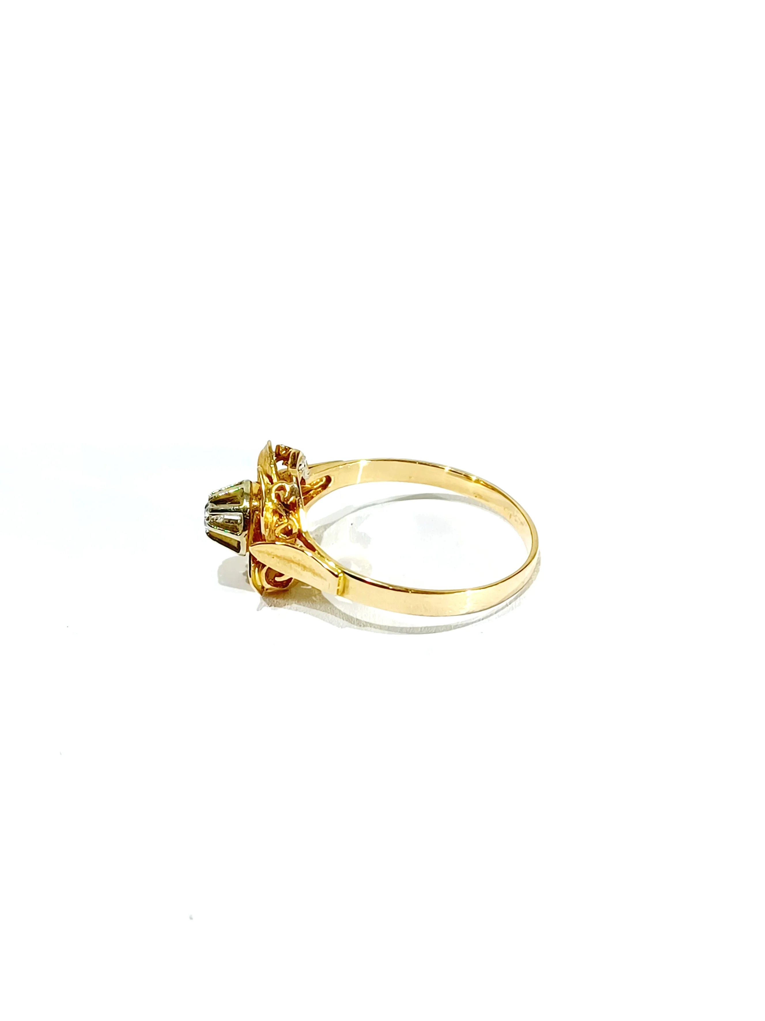 Bague en or rose et diamants - Image 6