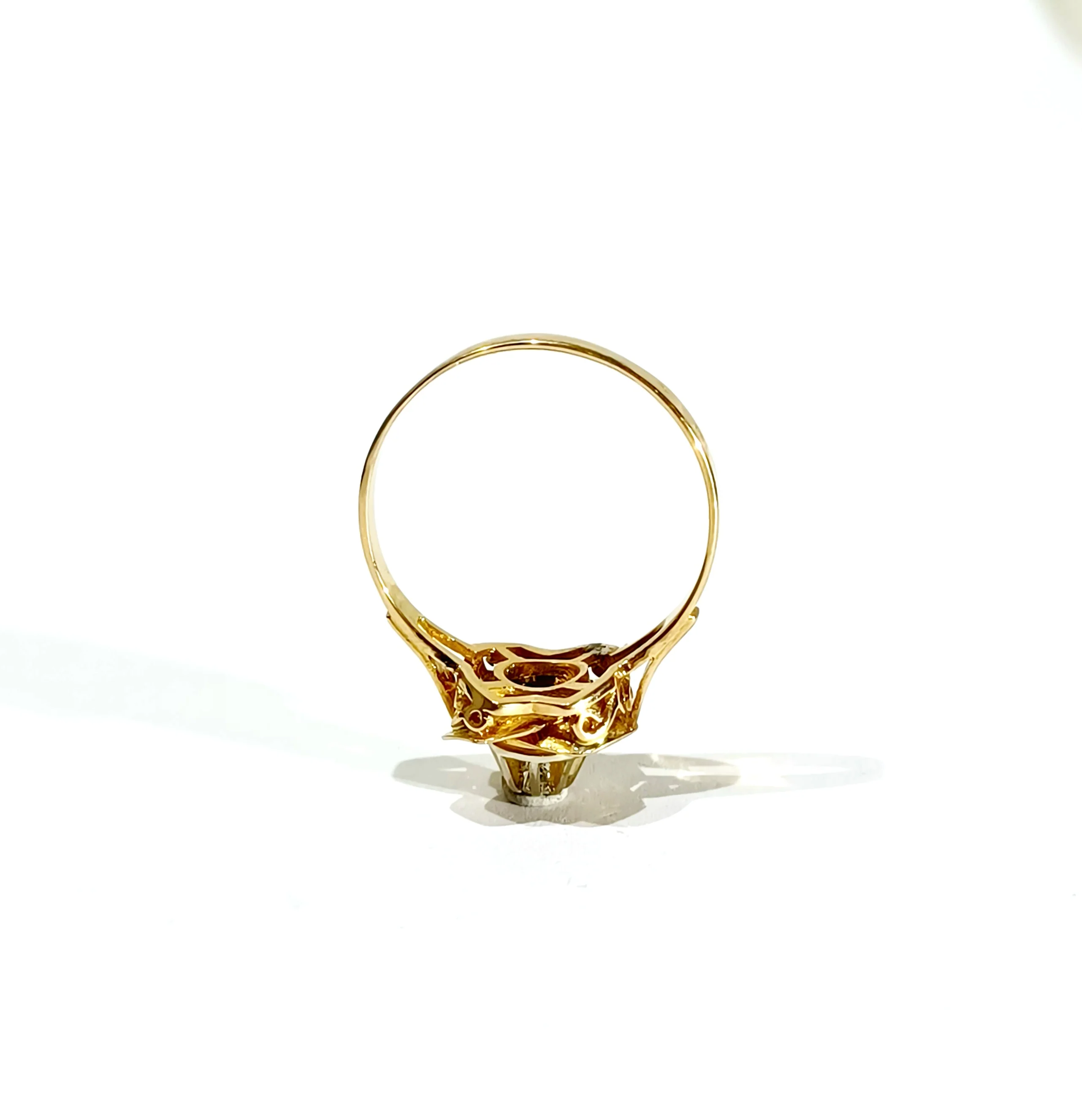 Bague en or rose et diamants - Image 9