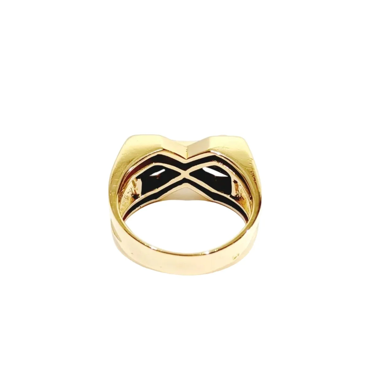 Bague en or rose et diamants - Image 5