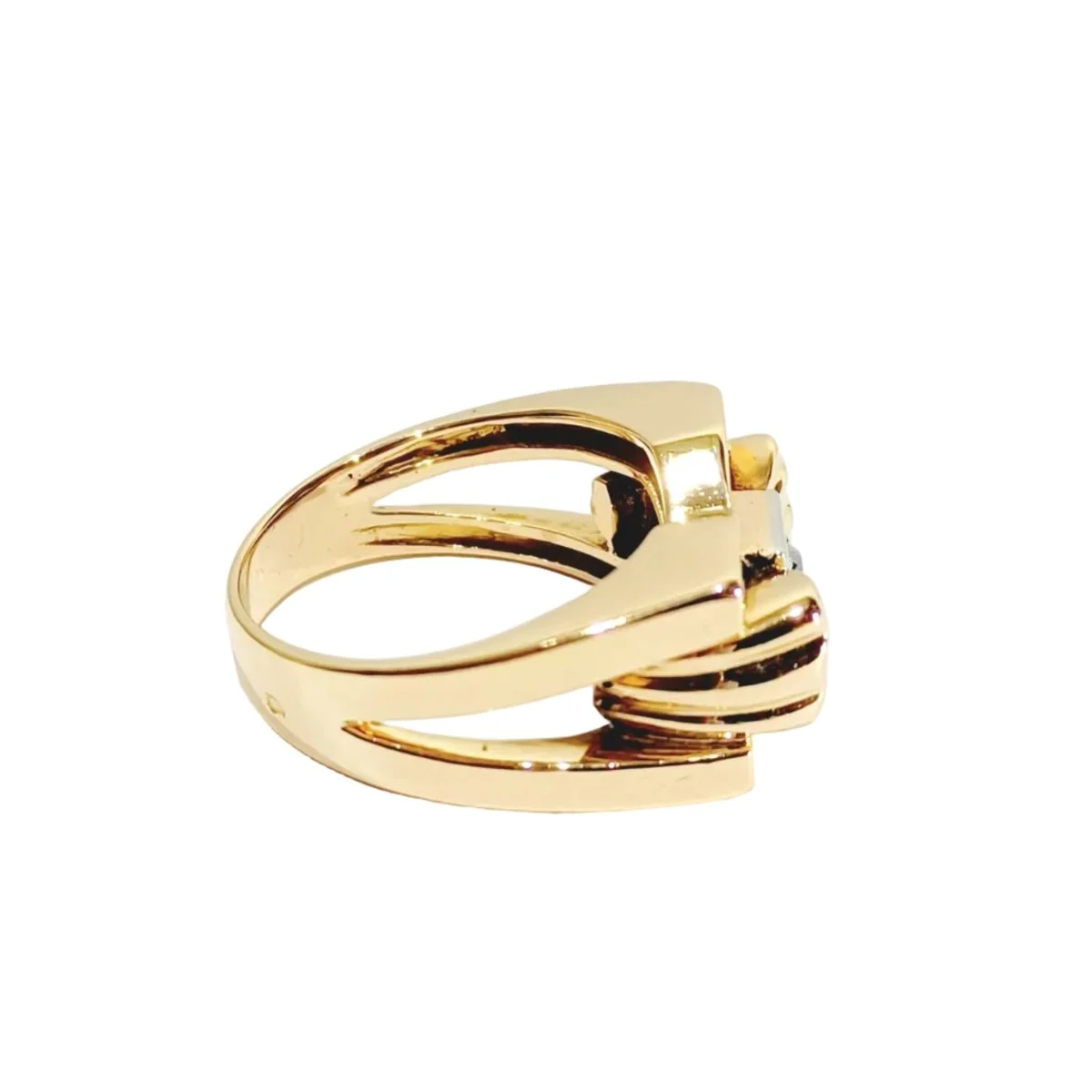 Bague en or rose et diamants - Image 6