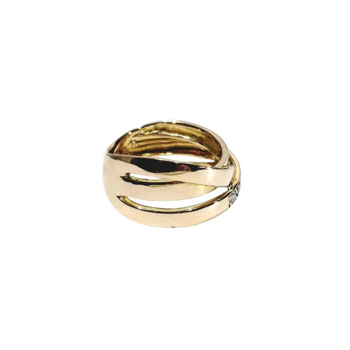 Bague en or rose et diamants - Image 5