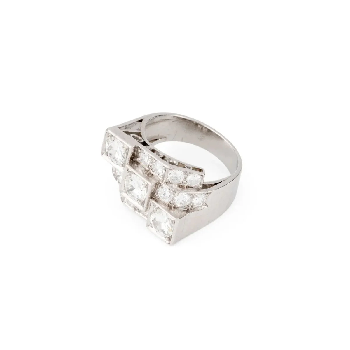 Bague en platine Art Déco - Image 4