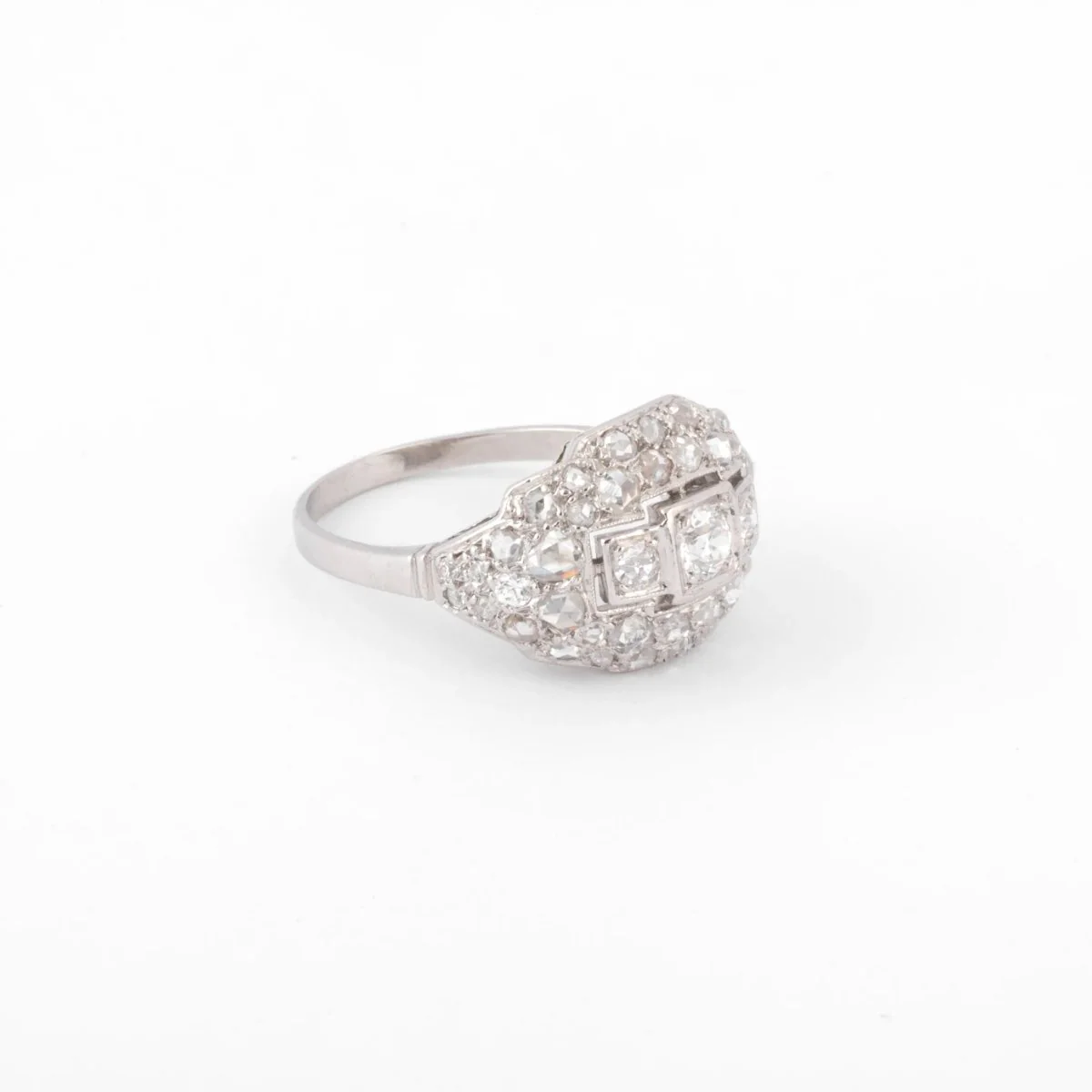 Bague en platine et diamant des années 1930 - Image 2
