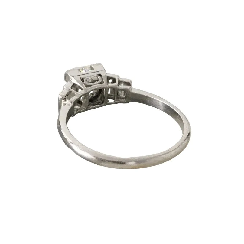 Bague en platine et diamants - Image 3