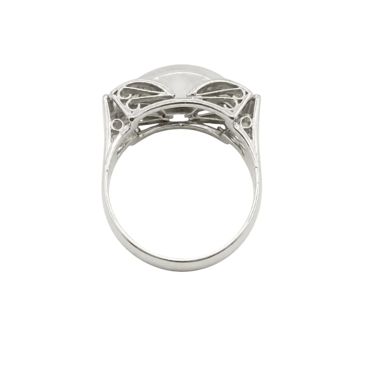Bague Tank en platine et diamants - Image 4