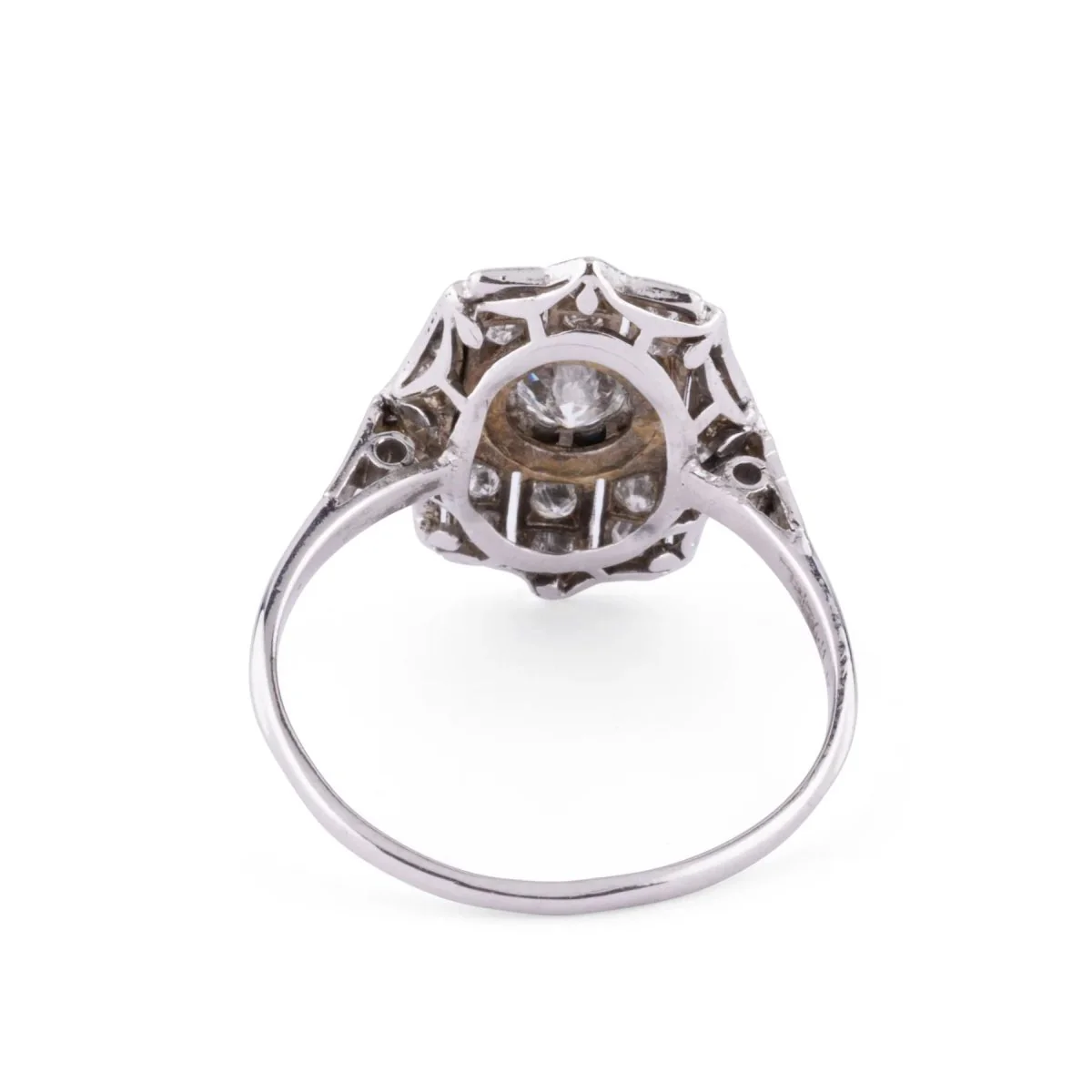 Bague en platine plate - Image 4
