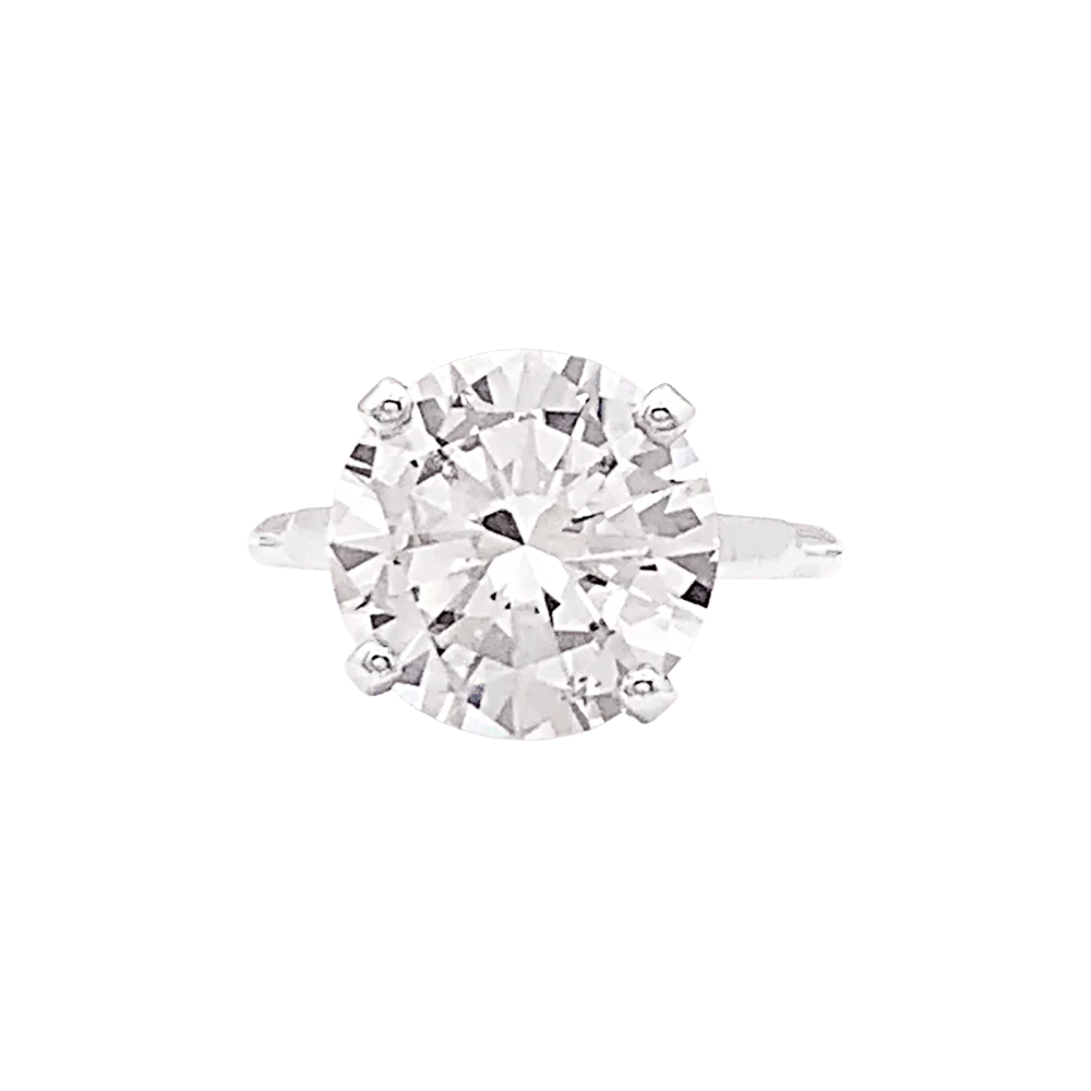 Bague Solitaire en platine et diamant