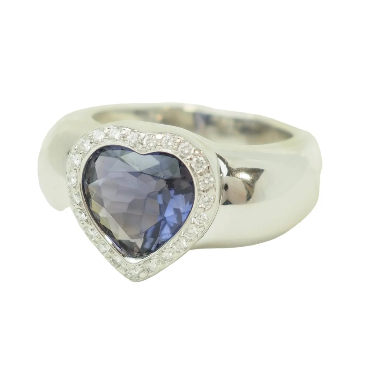 Bague Entourage POIRAY en or blanc, tanzanite et diamants - Image 3