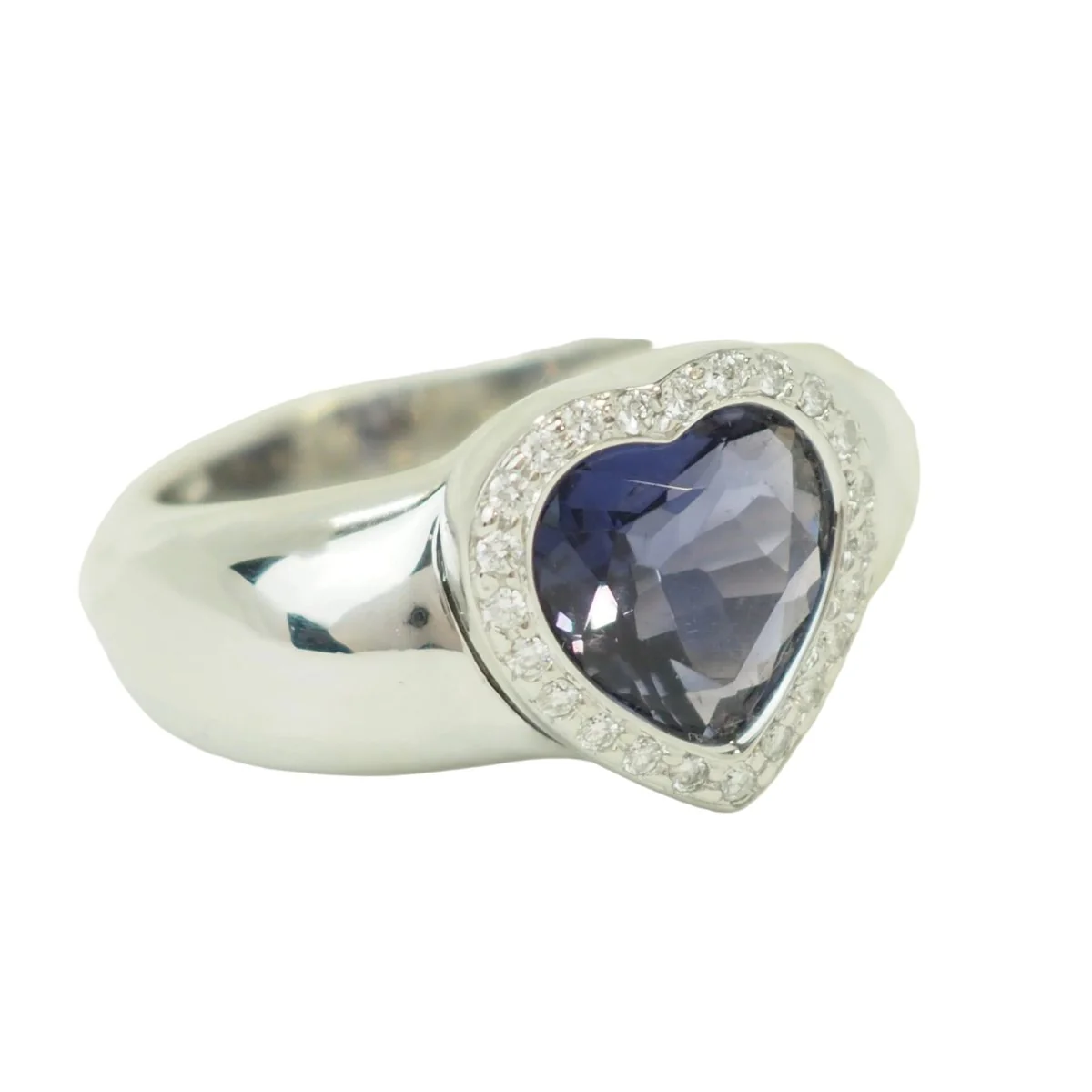 Bague Entourage POIRAY en or blanc, tanzanite et diamants - Image 6