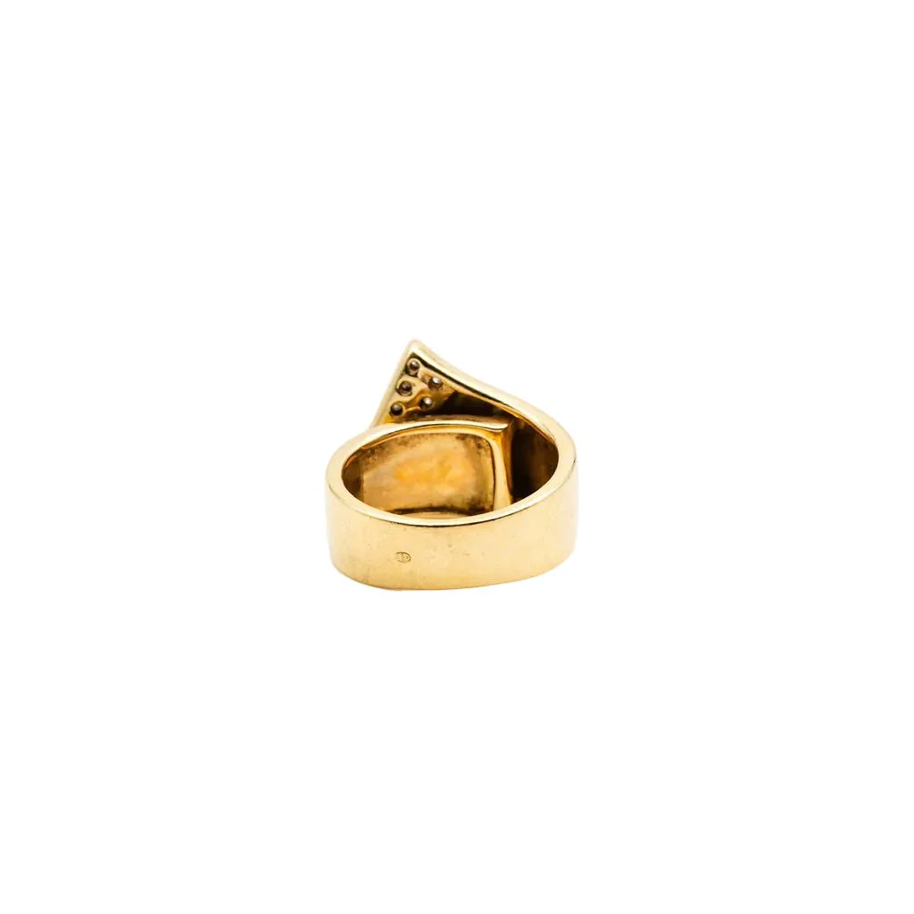 Bague et Boucles d'oreilles en or jaune et diamants - Image 11