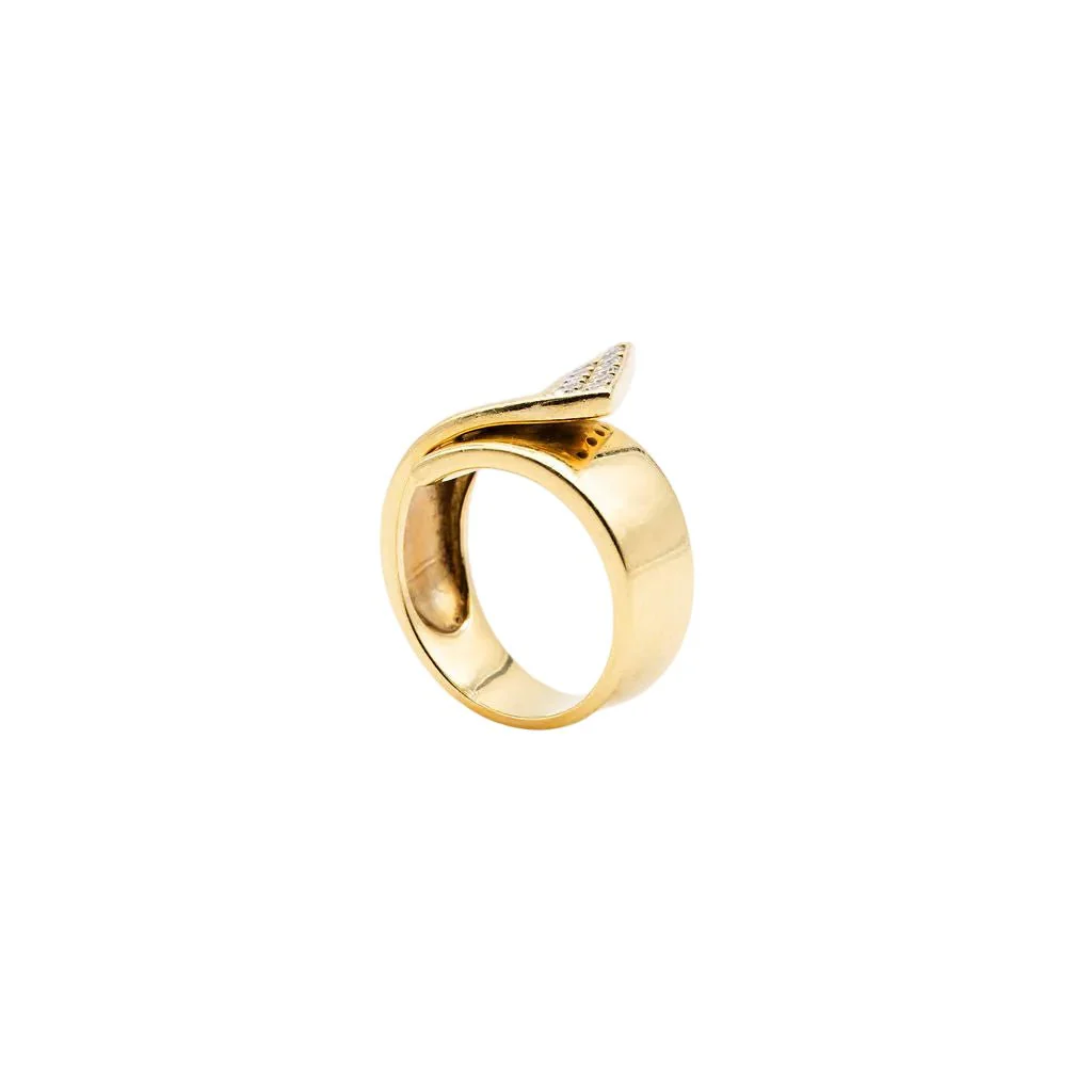 Bague et Boucles d'oreilles en or jaune et diamants - Image 12
